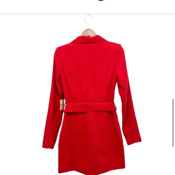 superdown Joan Belted Blazer Dress Red Mini - Picture 10 of 12